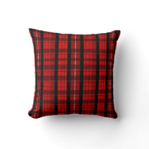 Roter u. schwarzer schottischer Tartan/kariertes