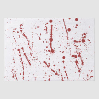 Roter u. weißer blutiger Spritzer, Spaß Halloween Seidenpapier