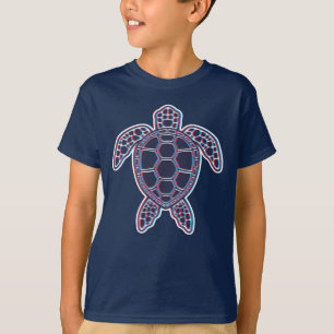 Roter und blauer Anaglypheneffekt 3D-Glitch-Effekt T-Shirt