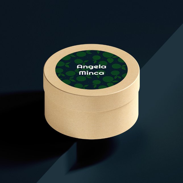 Roter und dunkelblauer Zitrusfrüchteaufkleber Runder Aufkleber (Von Creator hochgeladen)