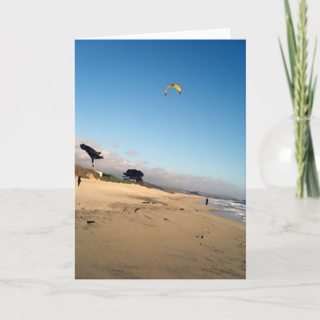 Roter und gelber Drachen, Gruß-Karte Karte (Vorderseite)