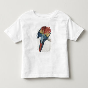 Roter und gelber Macaw Kleinkind T-shirt