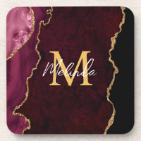 Roter und goldener Marmor-Achat