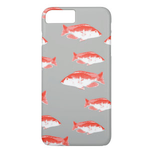 Roter und Grauer Fisch Case-Mate iPhone Hülle