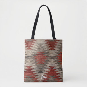 Roter und grauer texturierter Native American