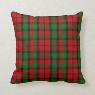 Roter und grüner Clan Kerr Tartan-kariertes Kisse Kissen