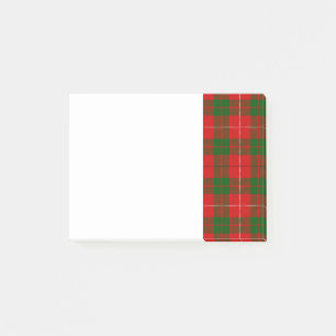Roter und grüner Clan MacKinnon Tartan Post-it Klebezettel