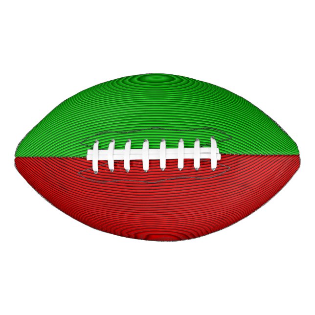 Roter und grüner Fußball Football (Vorderseite)