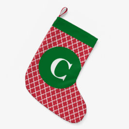 Roter und grüner marokkanischer kleiner weihnachtsstrumpf