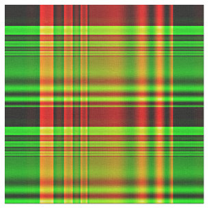 Roter und grüner Tartan kariert Stoff