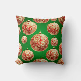 Roter und grüner Urlaub Kissen