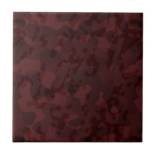 Roter und Maroon-Tarnanzug abstrakt Fliese
