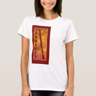 Roter und orange Clarinet T-Shirt