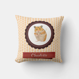 Roter und rosa Mädchen Hamster Kissen