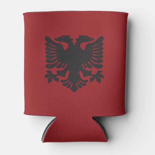 Roter und Schwarzer Albanischer Adler kann kühlen Dosenkühler (Vorderseite)