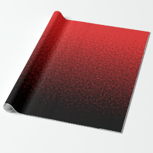 Roter und schwarzer geriffelter Farbverlauf Geschenkpapier