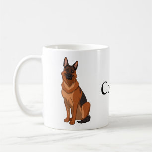 Roter und Schwarzer Schäfer GSD Kaffeetasse