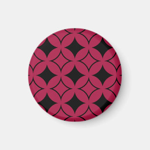Roter und schwarzer Shippo Magnet