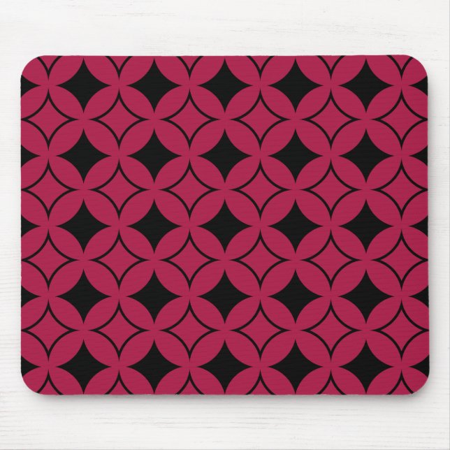 Roter und schwarzer Shippo Mousepad (Vorne)