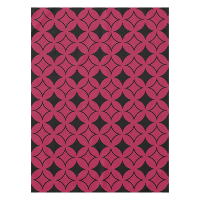 Roter und schwarzer Shippo Tischdecke (Vorderseite)