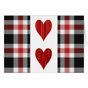 Roter und schwarzer Tartan