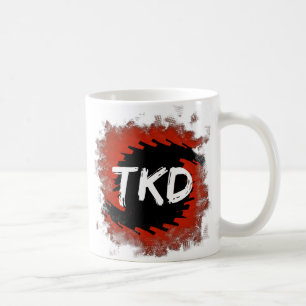 Roter und schwarzer TKD-Hurrikan Tasse