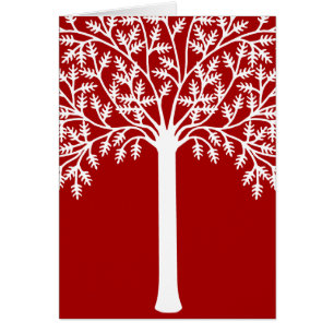 Roter und Weißbaum