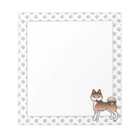 Roter und weißer Alaskan Klee Kai Niedlicher Carto