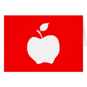 Roter und weißer Apfel