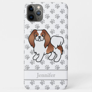 Roter und weißer japanischer Cartoon-Hund und Name Case-Mate iPhone Hülle