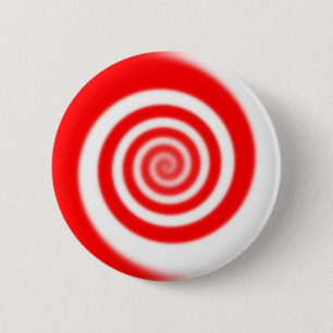 Roter und weißer Pfefferminzbraten Button