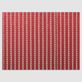 Roter und Weißer Samtiger Perlmutt-Look Seidenpapier