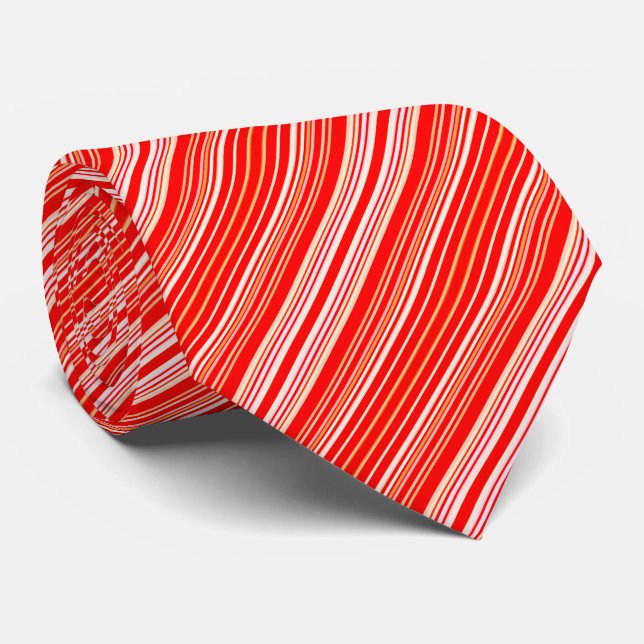 Roter und weißer Streifen Krawatte (Gerollt)