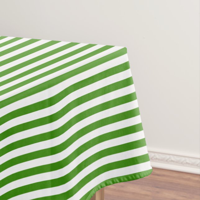 Roter und weißer Streifen Tischdecke (Beispiel)