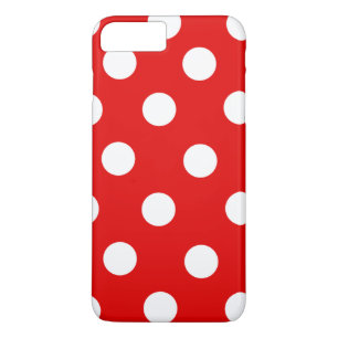Roter und weißer Tupfen Case-Mate iPhone Hülle