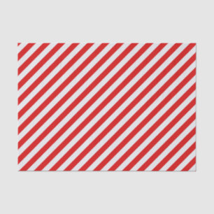 Roter und weißer Zuckerrohrstreifen Seidenpapier