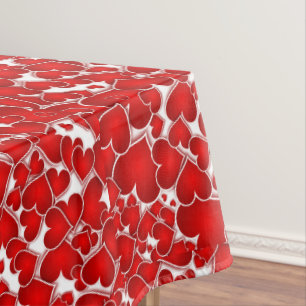 Roter Valentinstag Sweetheart Valentinstag Party Tischdecke