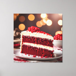 Roter Velvet Leinwanddruck