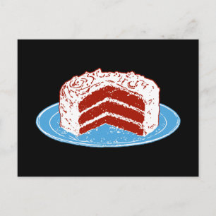 Roter Velvet Postkarte