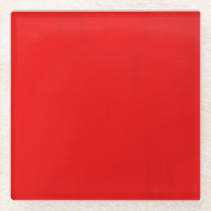 Roter Velvet Square Untersetzer