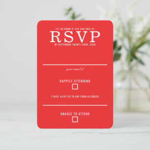 Roter Vintage-LKW RSVP Karte