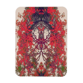 Roter Vogel des Paradieses Magnet