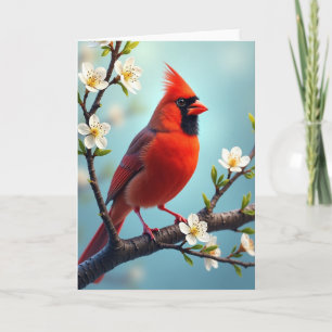Roter Vogel Muttertags-Karte Karte
