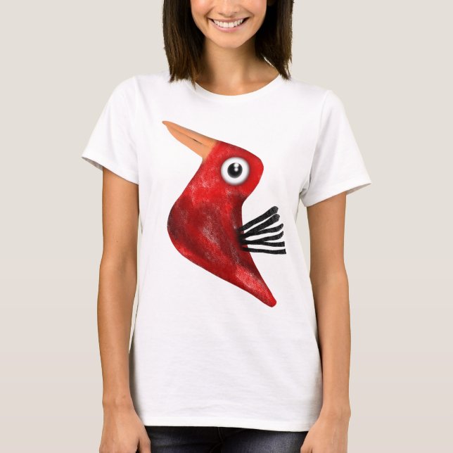 Roter Vogel T-Shirt (Vorderseite)
