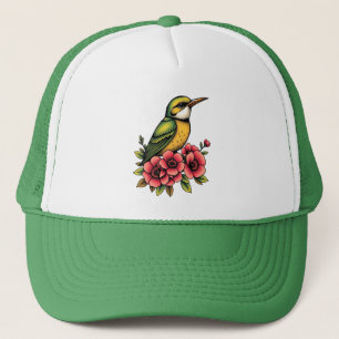 Roter Vogel Truckerkappe