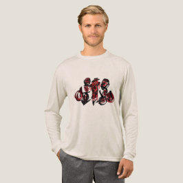 Roter Vogelscheuche Herbst Tri-Blend Shirt