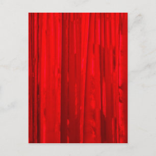 Roter Vorhang Postkarte