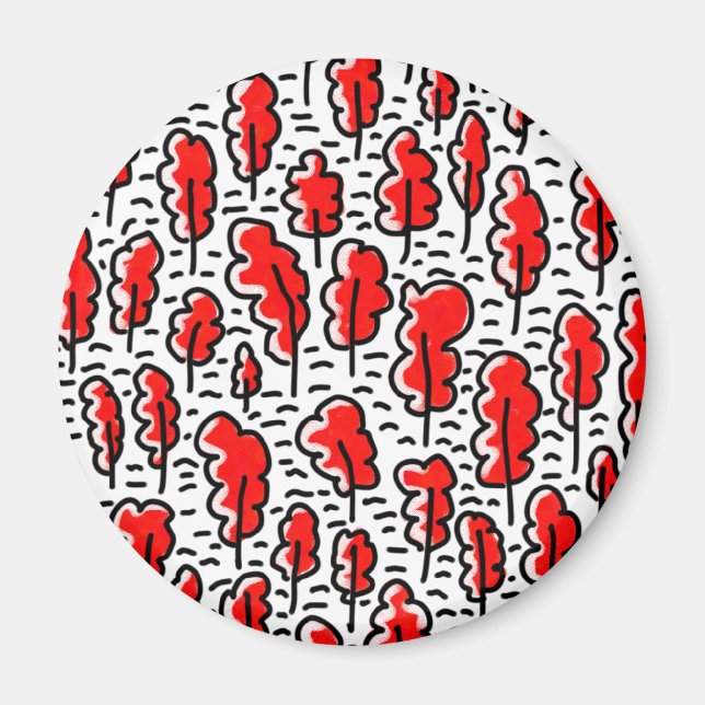 Roter Wald Magnet (Vorne)