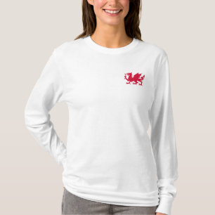 Roter walisischer Drache T-Shirt