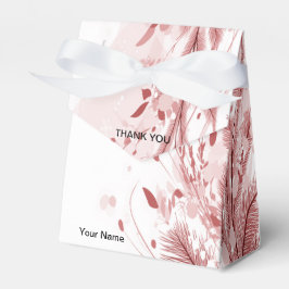 Roter Weihnachtsbaum Schneedekoration Schöne Geschenkschachtel